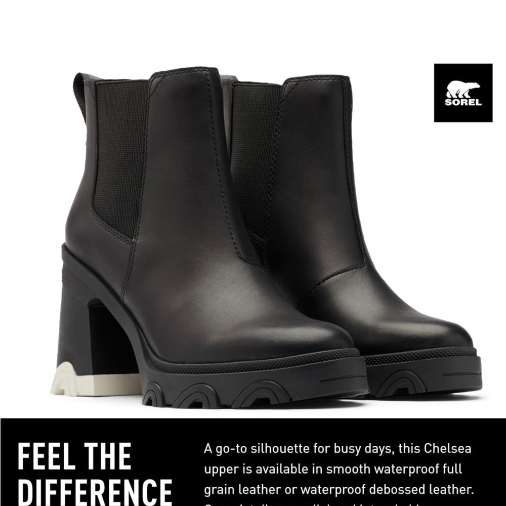 NWT Sorel Women's Brex Heel Chelsea Boots Size 7.5